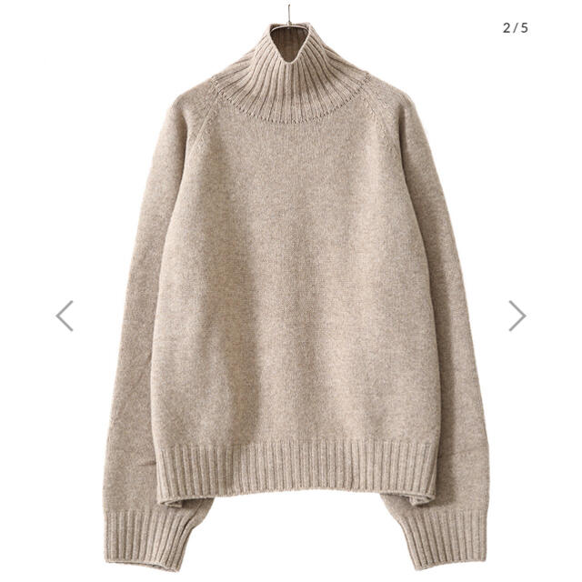 STEIN EX FINE LAMBS LOOSE HIGH NECK KNIT