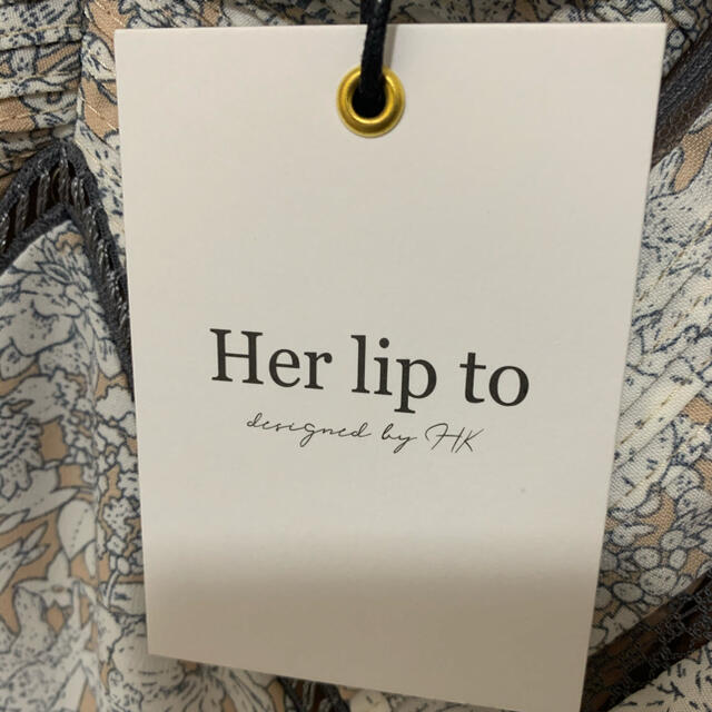 her lip to Lace Trimmed Floral Dressロングワンピース/マキシワンピース