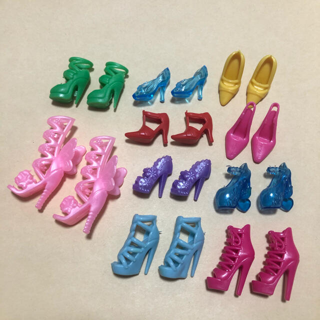 Barbie - バービー用 シューズ10足セットJ ブライス ルルベちゃん ハンドメイド資材 靴