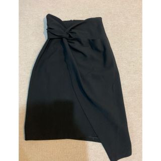 ザラ(ZARA)のZARA 巻きスカート風　タイトスカート(ひざ丈スカート)