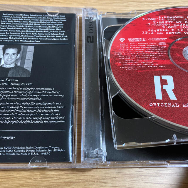 RENT 映画サウンドトラック エンタメ/ホビーのCD(映画音楽)の商品写真