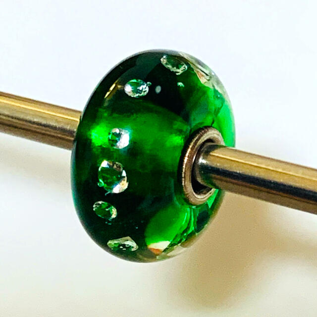 trollbeads トロールビーズ ダイヤモンドビーズエメラルドグリーン