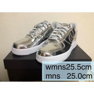 ナイキ(NIKE)のNIKE スニーカー エアフォース 1 sp メタリックシルバー 25.5(スニーカー)