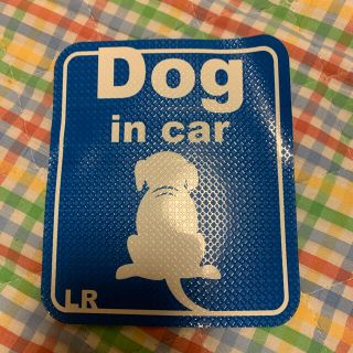 ラブラドールリトリーバー(Labrador Retriever)のdog in car  ラブラドール　レトリーバー　ガラス用　LR(犬)