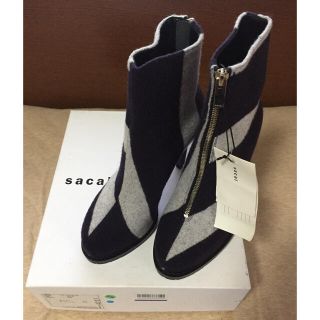 サカイ(sacai)の新品 sacai レディース ショートブーツ サカイ シューズ ブーティー 38(ブーツ)