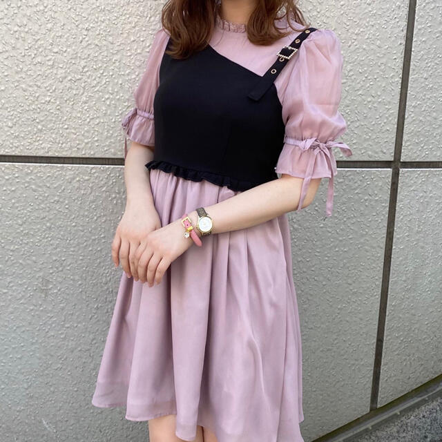 ROJITA ロジータ ワンピース ピンク パープル - ミニワンピース