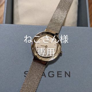 スカーゲン(SKAGEN)のねこさん様専用 SKAGEN LEONORA スチールメッシュウォッチ 腕時計(腕時計)