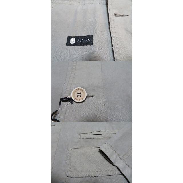 ■新品【シップス】×【A・ONE(伊)】ステンカラー ストレッチ グレー M～L メンズのジャケット/アウター(ステンカラーコート)の商品写真