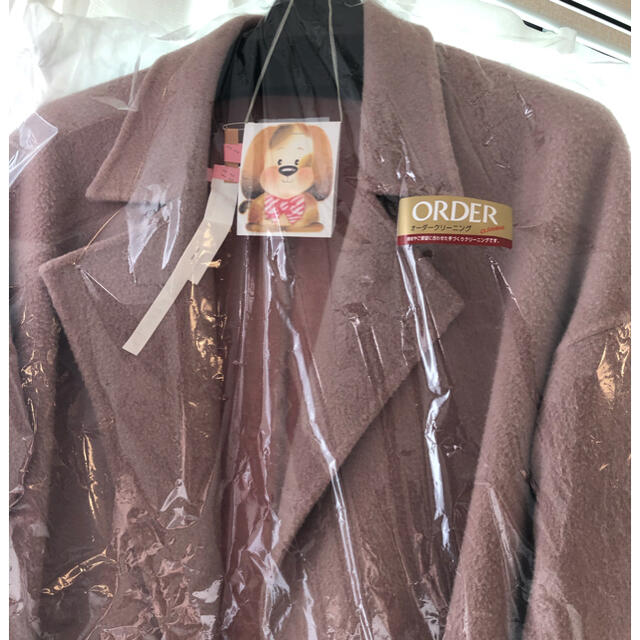 cachecロングガウンコート(ピンクベージュ) レディースのジャケット/アウター(ロングコート)の商品写真