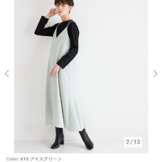 プラステ(PLST)の新品！未使用！タグ付！♥️PLST♥️ヘムフレアキャミワンピース。Ｓ。(ロングワンピース/マキシワンピース)