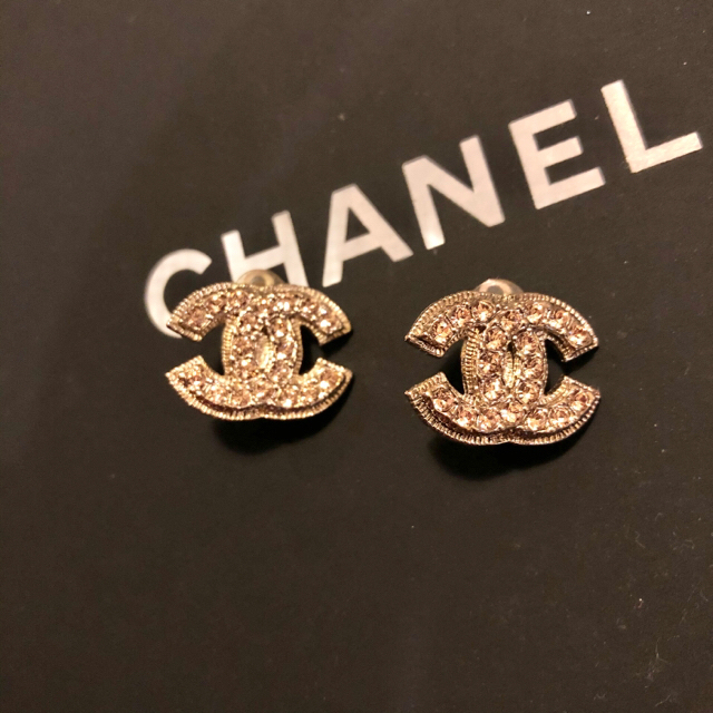 【3/24限定SALE】CHANEL シャネル　イヤリング　ピンク　ストーン