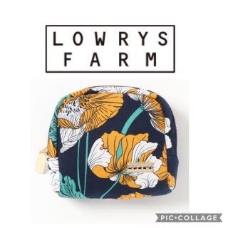 ローリーズファーム(LOWRYS FARM)の【mii様専用】☆未使用☆ ローリーズファーム ハナガラミニポーチ ネイビー(ポーチ)