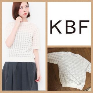 ケービーエフ(KBF)のシースルーチェック❤️スカート(ニット/セーター)