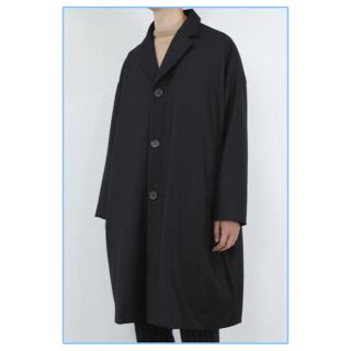 ケイシーケイシー(CASEY CASEY)のCASEY CASEY BLOBBY COAT FEUT / BLACK タグ有(チェスターコート)