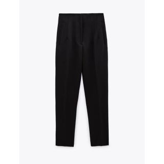 ザラ(ZARA)の【ZARA】ハイウエストパンツ ブラック M(ワークパンツ/カーゴパンツ)