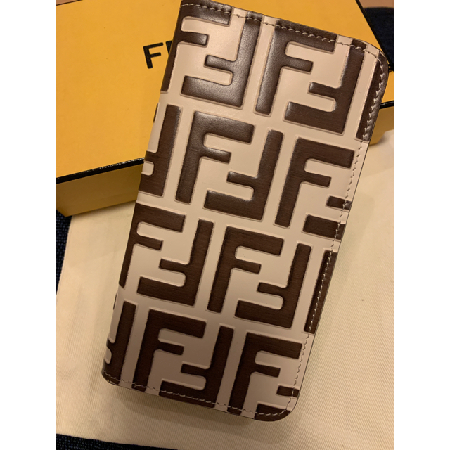 最終値下　FENDI iPhone Xケース　手帳型　新品未使用スマホ/家電/カメラ