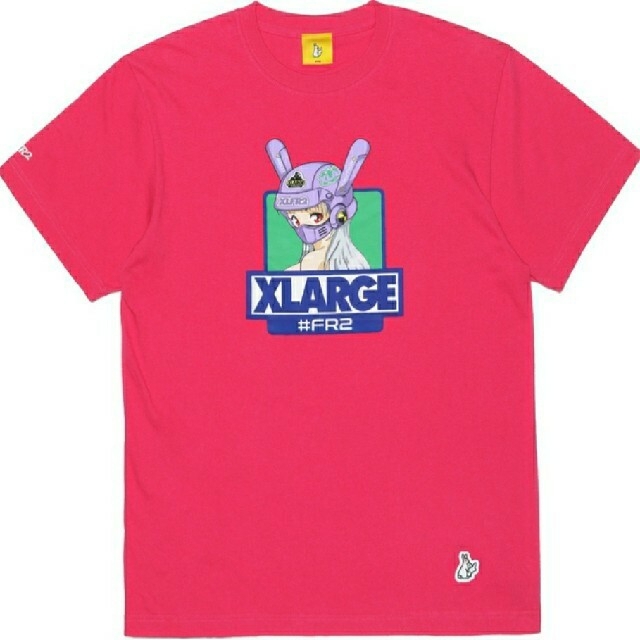 XLARGE(エクストララージ)のFR2 ×  XLARGE  Tシャツ  ピンク Mサイズ メンズのトップス(Tシャツ/カットソー(半袖/袖なし))の商品写真