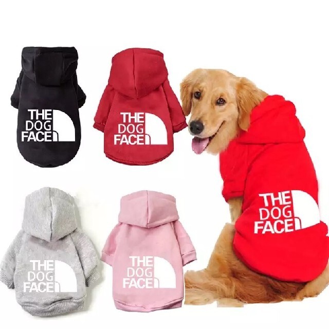 The dogfaceドッグフェイス犬服パーカーペット用洋服ドッグウェアグレーS
