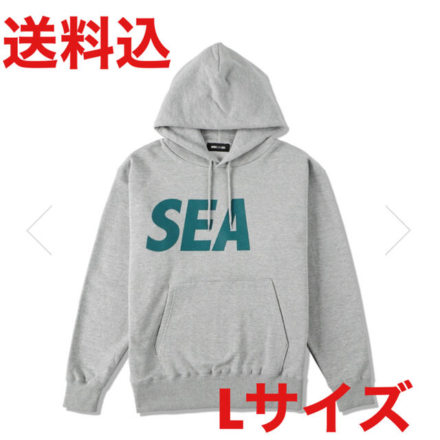 SEA HOODIE / GRAY-GREEN  XL wind and sea