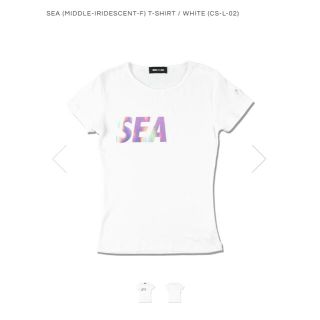 シー(SEA)のSEA (MIDDLE-IRIDESCENT-F) T-SHIRT White(Tシャツ/カットソー(半袖/袖なし))