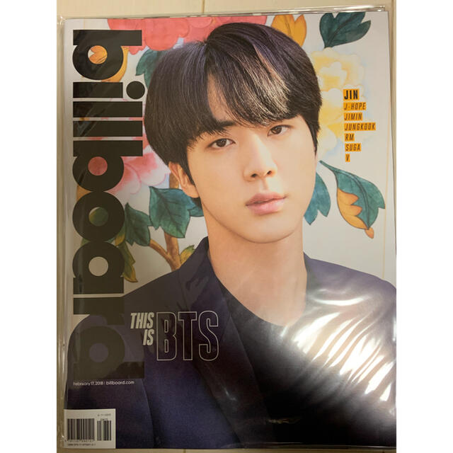 防弾少年団(BTS)(ボウダンショウネンダン)のbillboard BTS JIN防弾少年団新品未開封2018ポスター付 エンタメ/ホビーの雑誌(音楽/芸能)の商品写真