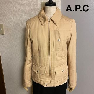 アーペーセー(A.P.C)の【A.P.C】フランス製 ジャケット 中綿 キルティング  ベージュ(ダウンジャケット)