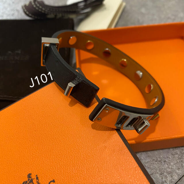 Hermes - エルメス レザーブレスレット スタッズ ミニドッグ