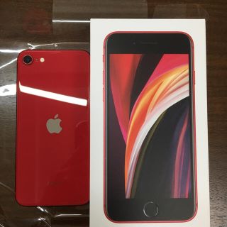 アイフォーン(iPhone)のiPhone SE 第二世代　128GB PRODUCTRED 美品(スマートフォン本体)