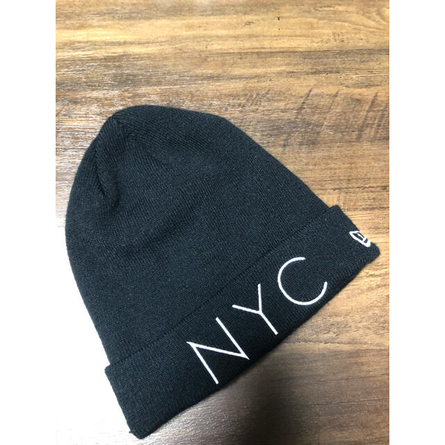 NEW ERA(ニューエラー)のNEWERA  ニューエラ　NYCニットキャップ　ブラック メンズの帽子(ニット帽/ビーニー)の商品写真