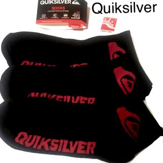 クイックシルバー(QUIKSILVER)の■新品■Quiksilver/クイックシルバー■ショートソックス ブラック、3P(ショートパンツ)