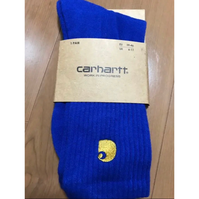 carhartt(カーハート)のCarhartt カーハート ソックス　ブルー2足 メンズのレッグウェア(ソックス)の商品写真