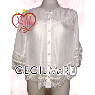 セシルマクビー(CECIL McBEE)の美品　セシル　レースポンチョ(ポンチョ)