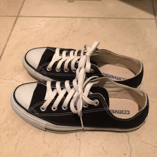 コンバース(CONVERSE)のコンバース ローカット 黒 24.5cm(スニーカー)