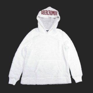 アバクロンビーアンドフィッチ(Abercrombie&Fitch)の★新品★アバクロンビー&フィッチ★シェルパプルオーバーパーカー(White/S)(パーカー)