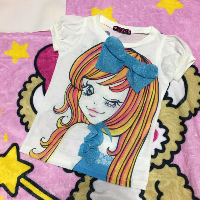 RONI(ロニィ)のRONI🌸レア🌸ロニちゃんTシャツ🌸XS キッズ/ベビー/マタニティのキッズ服女の子用(90cm~)(Tシャツ/カットソー)の商品写真