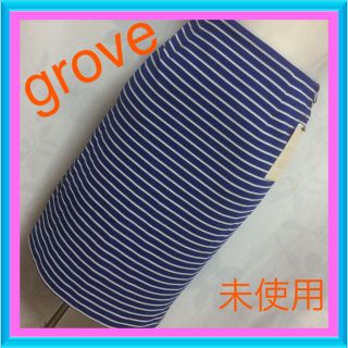 グローブ(grove)の未使用♡お買い得♡ボーダースカート(ひざ丈スカート)