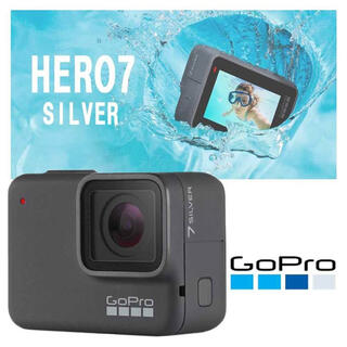 ゴープロ(GoPro)の【美品】GoPro7 SILVER 純正スタンド付(コンパクトデジタルカメラ)