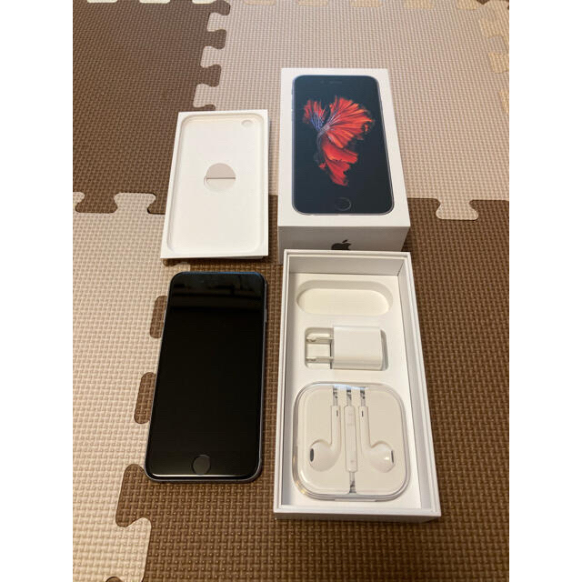 スマホ/家電/カメラ【美品】iPhone6s SpaceGray 128GB SIMフリー