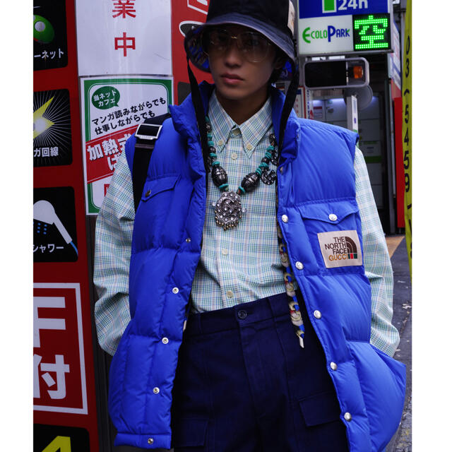 Gucci(グッチ)のGUCCI  THE NORTH FACE ダウンベスト メンズのジャケット/アウター(ダウンベスト)の商品写真