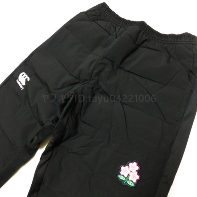 5L カンタベリー ラグビー日本代表 選手支給品 インサレーション パンツ 黒 ラグビー日本代表 支給品 JAPAN カンタベリー ウィンドパンツ