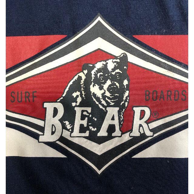 Bear USA(ベアー)のベアー・サーフボード ジャストロゴ・ヘリテイジ ロングTシャツ M【ネイビー】 メンズのトップス(Tシャツ/カットソー(七分/長袖))の商品写真