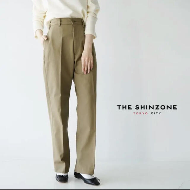 Shinzone(シンゾーン)のSHINZONE HIGH WAIST CHINO PT 定価20,900円 レディースのパンツ(カジュアルパンツ)の商品写真