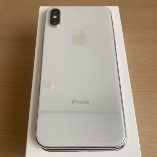 アップル(Apple)のiPhonex iPhone x Silver 64 GB SIMフリー(スマートフォン本体)