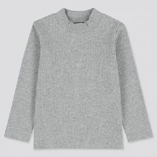 ユニクロ(UNIQLO)の新品 ユニクロ ベビー リブハイネック 80(シャツ/カットソー)