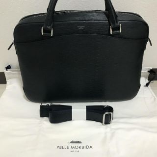 ペッレ モルビダ(PELLE MORBIDA)のペッレモルビダ　B4ブリーフケース　ネイビー(ビジネスバッグ)