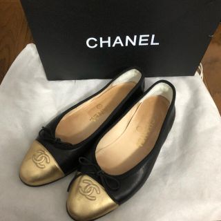 シャネル(CHANEL)の最終　CHANEL バレエシューズ　フラットシューズ(バレエシューズ)