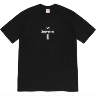 シュプリーム(Supreme)のsupreme cross box logo tee black 黒　small(Tシャツ/カットソー(半袖/袖なし))