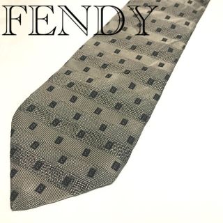 フェンディ(FENDI)の【値下げ】FENDY フェンディシルクネクタイ　ブラウン(ネクタイ)