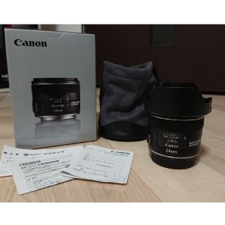 キヤノン(Canon)のEF24mm F2.8 IS USM（美品）(レンズ(単焦点))