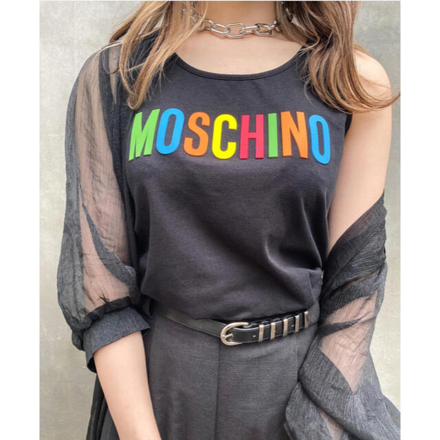 MOSCHINO(モスキーノ)のMOSCHINO KIDS ロゴタンクトップ レディースのトップス(タンクトップ)の商品写真